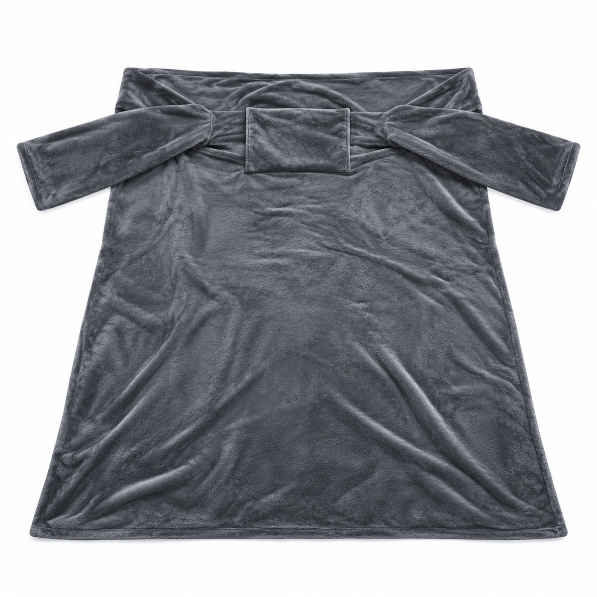 Heated Blanket with Sleeves, Chest Panel Lounge Wrap