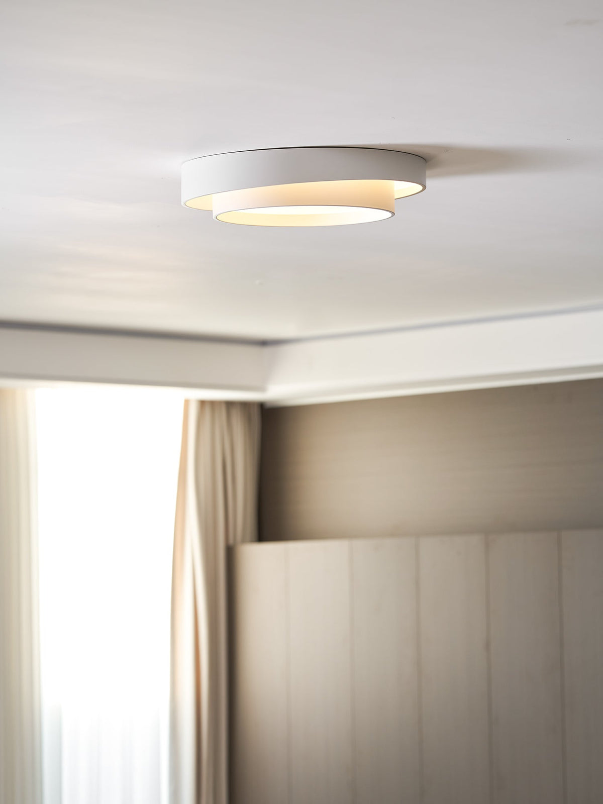 Cylinder LED Flush Mount Ceiling Light, Dimmable Drum Light