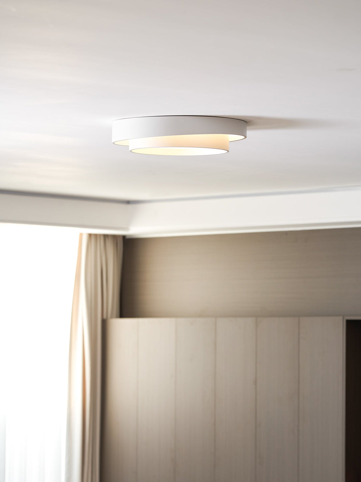 Cylinder LED Flush Mount Ceiling Light, Dimmable Drum Light