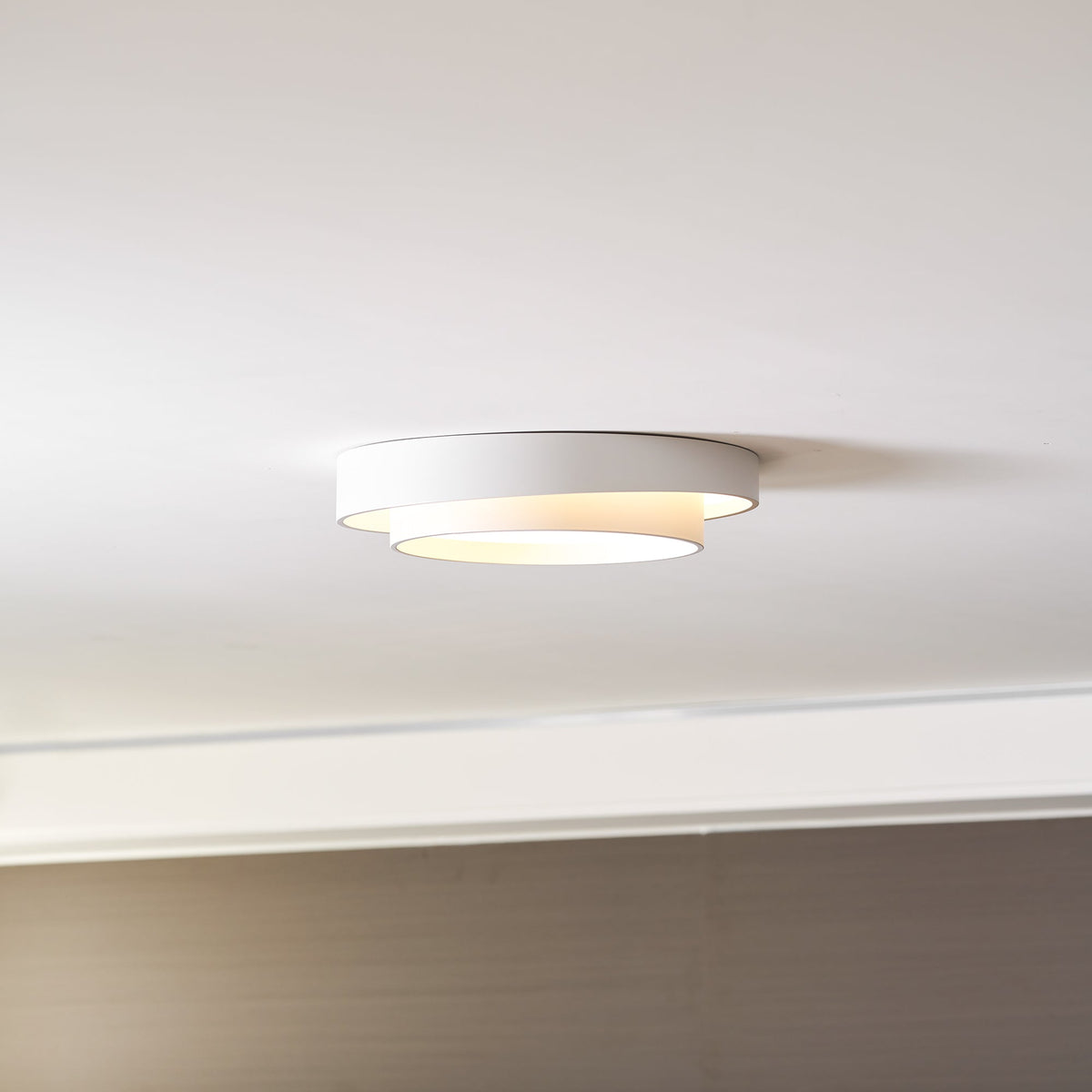Cylinder LED Flush Mount Ceiling Light, Dimmable Drum Light
