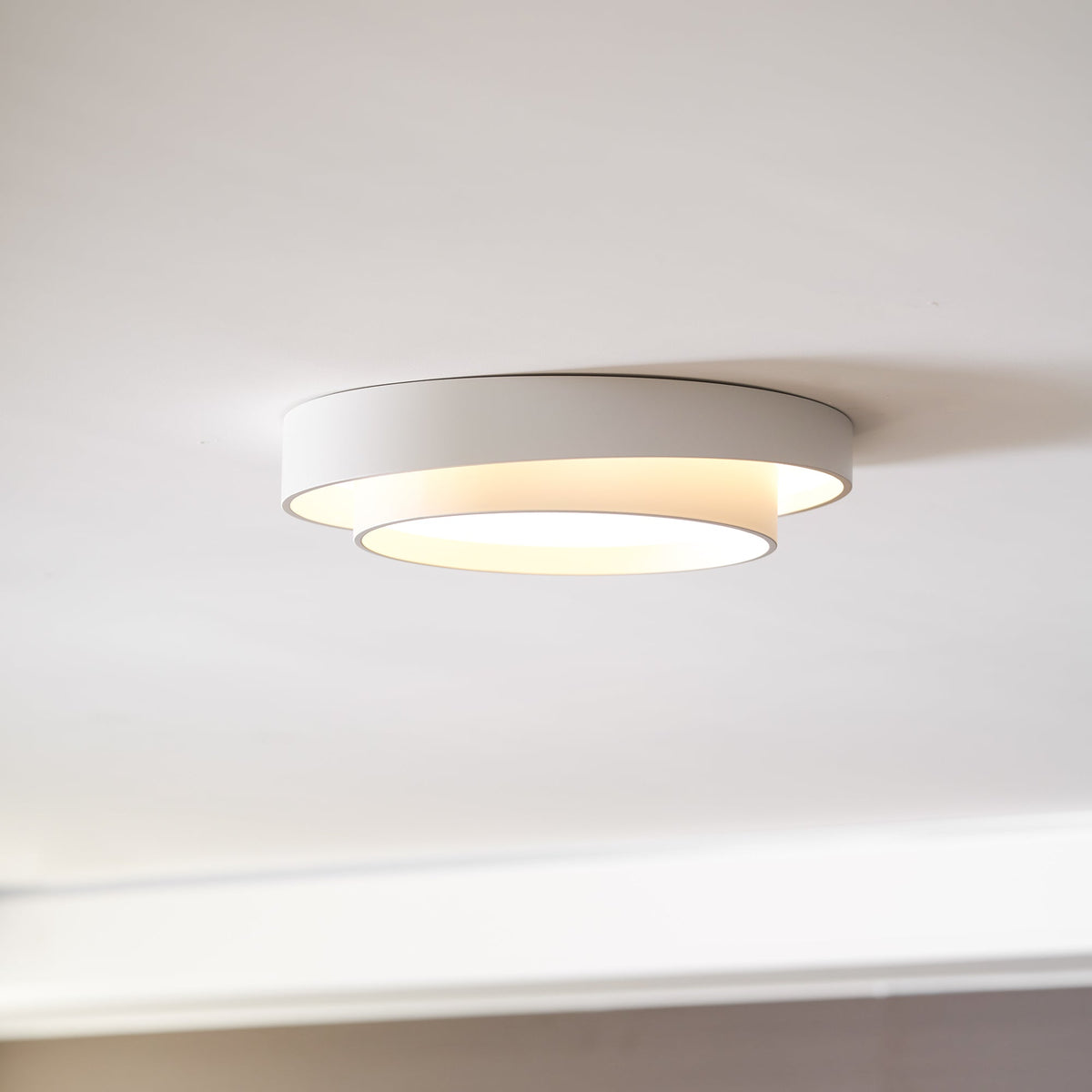 Cylinder LED Flush Mount Ceiling Light, Dimmable Drum Light
