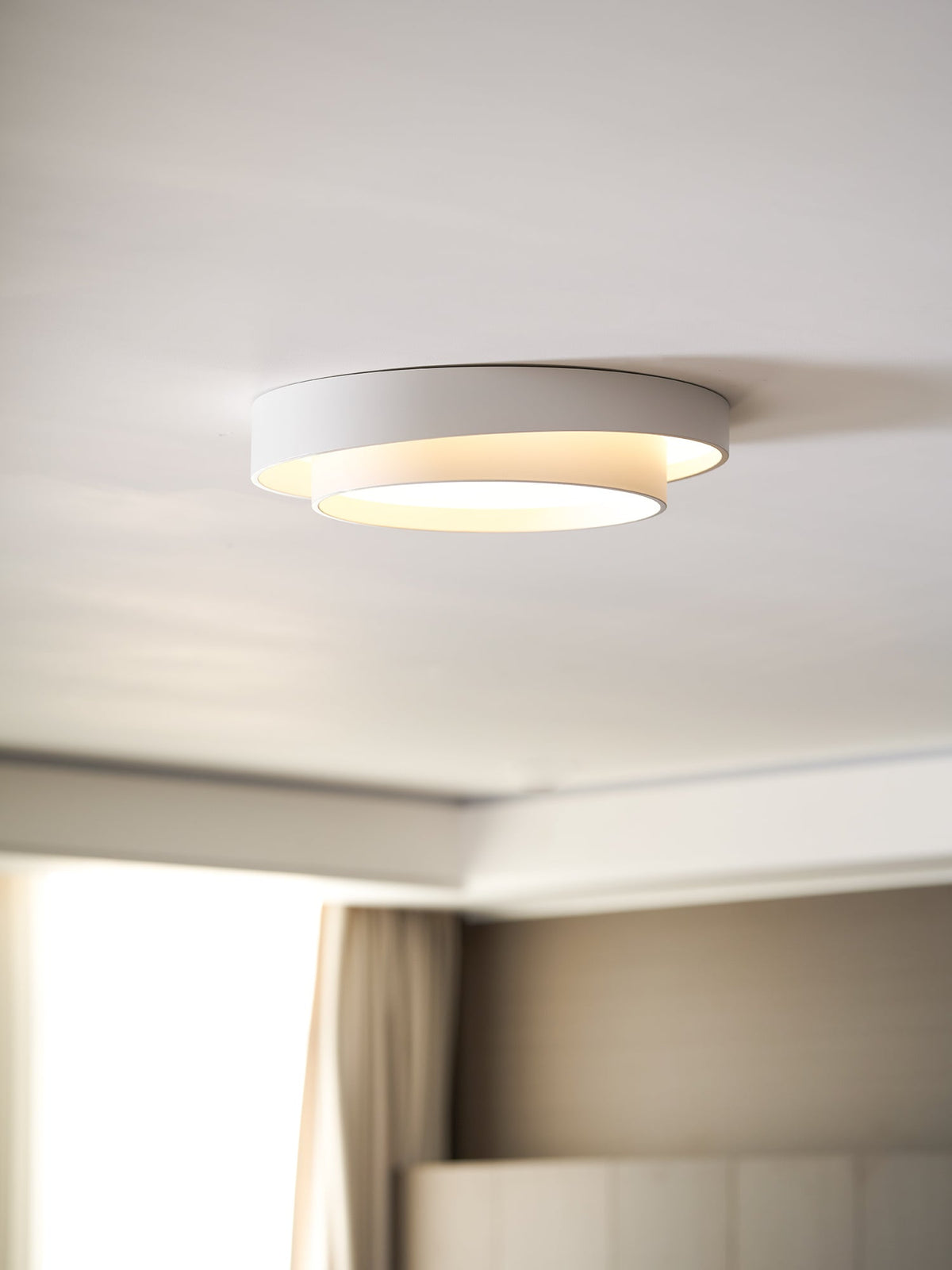 Cylinder LED Flush Mount Ceiling Light, Dimmable Drum Light