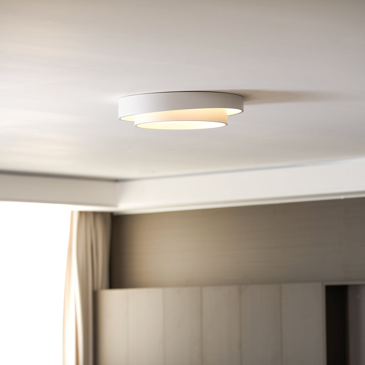 Cylinder LED Flush Mount Ceiling Light, Dimmable Drum Light