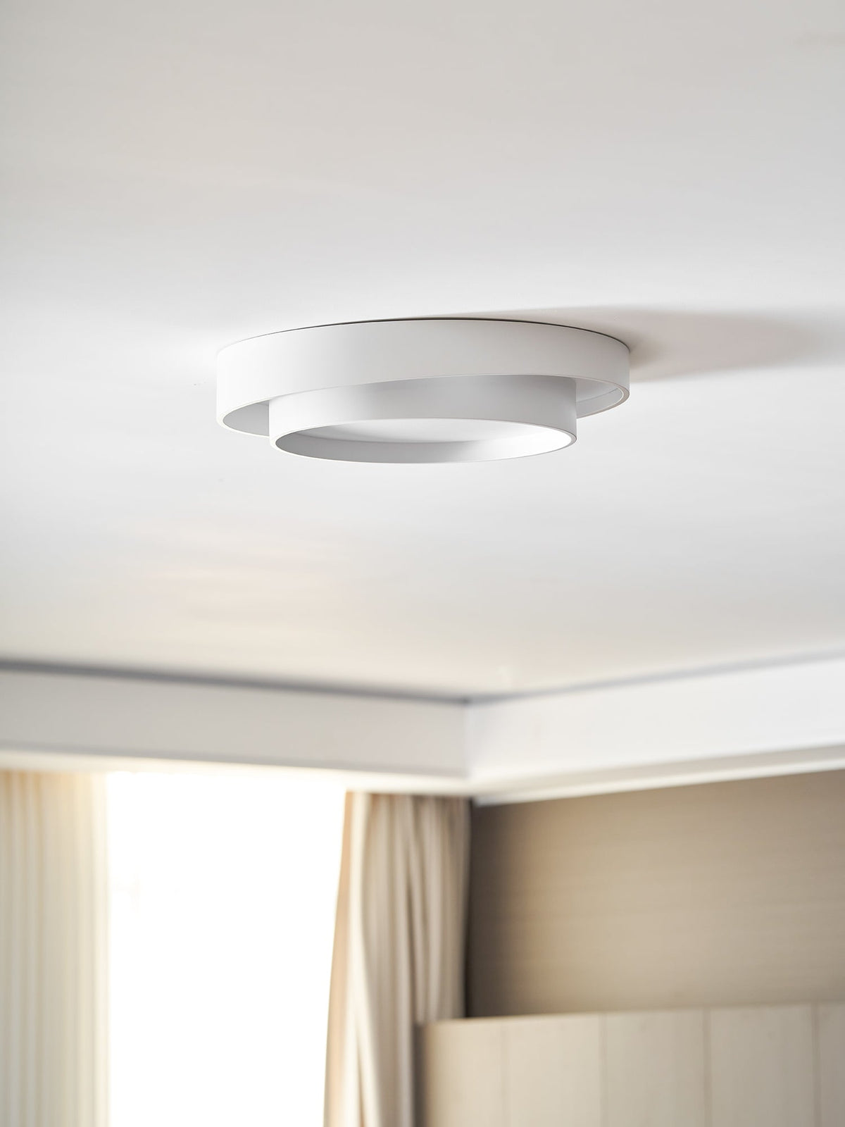 Cylinder LED Flush Mount Ceiling Light, Dimmable Drum Light