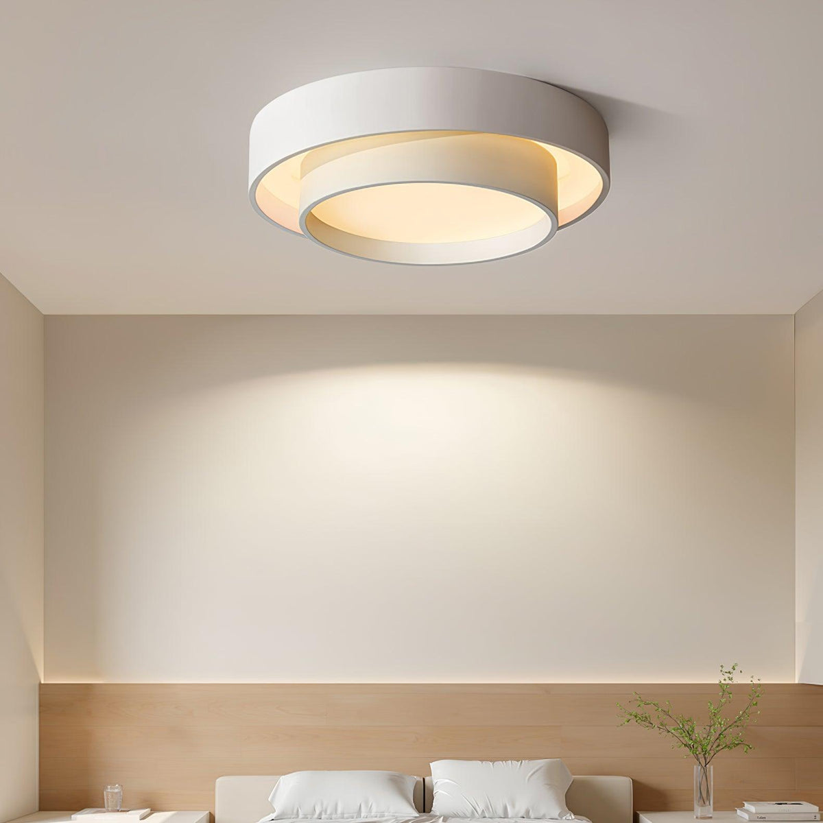 Cylinder LED Flush Mount Ceiling Light, Dimmable Drum Light