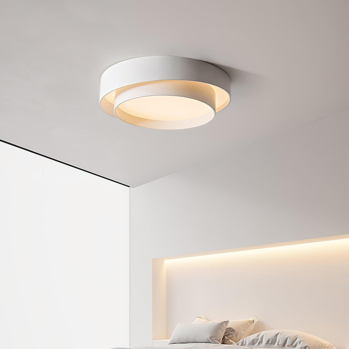 Cylinder LED Flush Mount Ceiling Light, Dimmable Drum Light