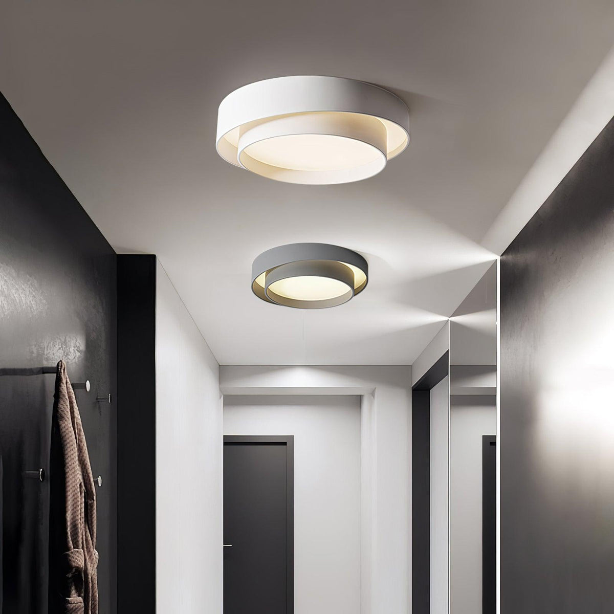 Cylinder LED Flush Mount Ceiling Light, Dimmable Drum Light