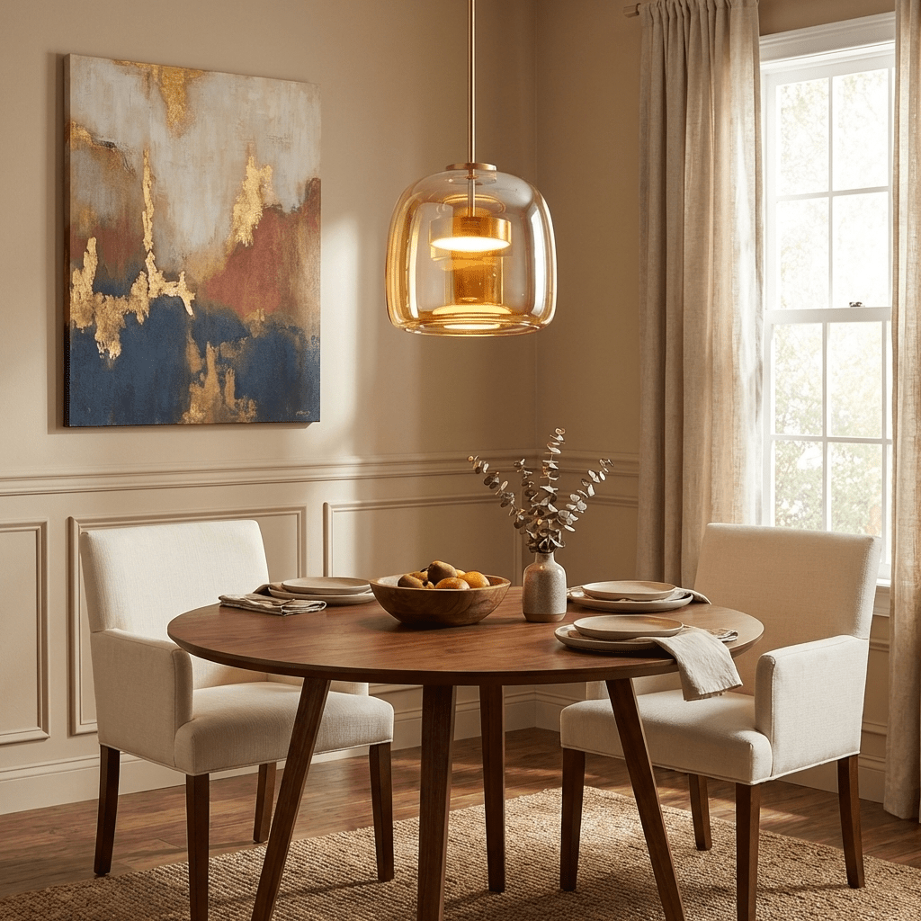 Smoked Glass Globe Pendant Light, Kitchen Island LED Lamp