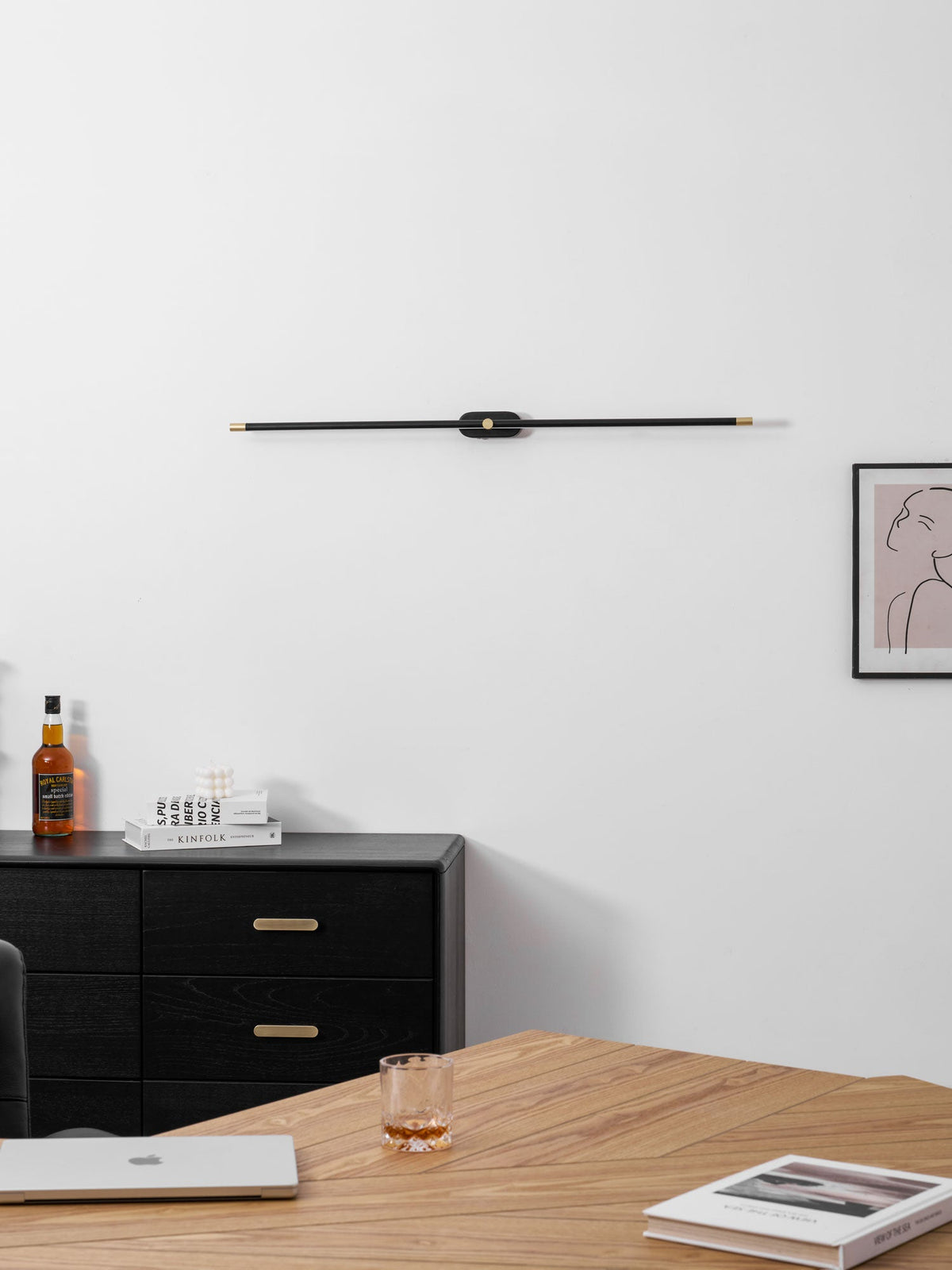 Cordless Rechargeable Picture Light, Linear LED Wall Lamp