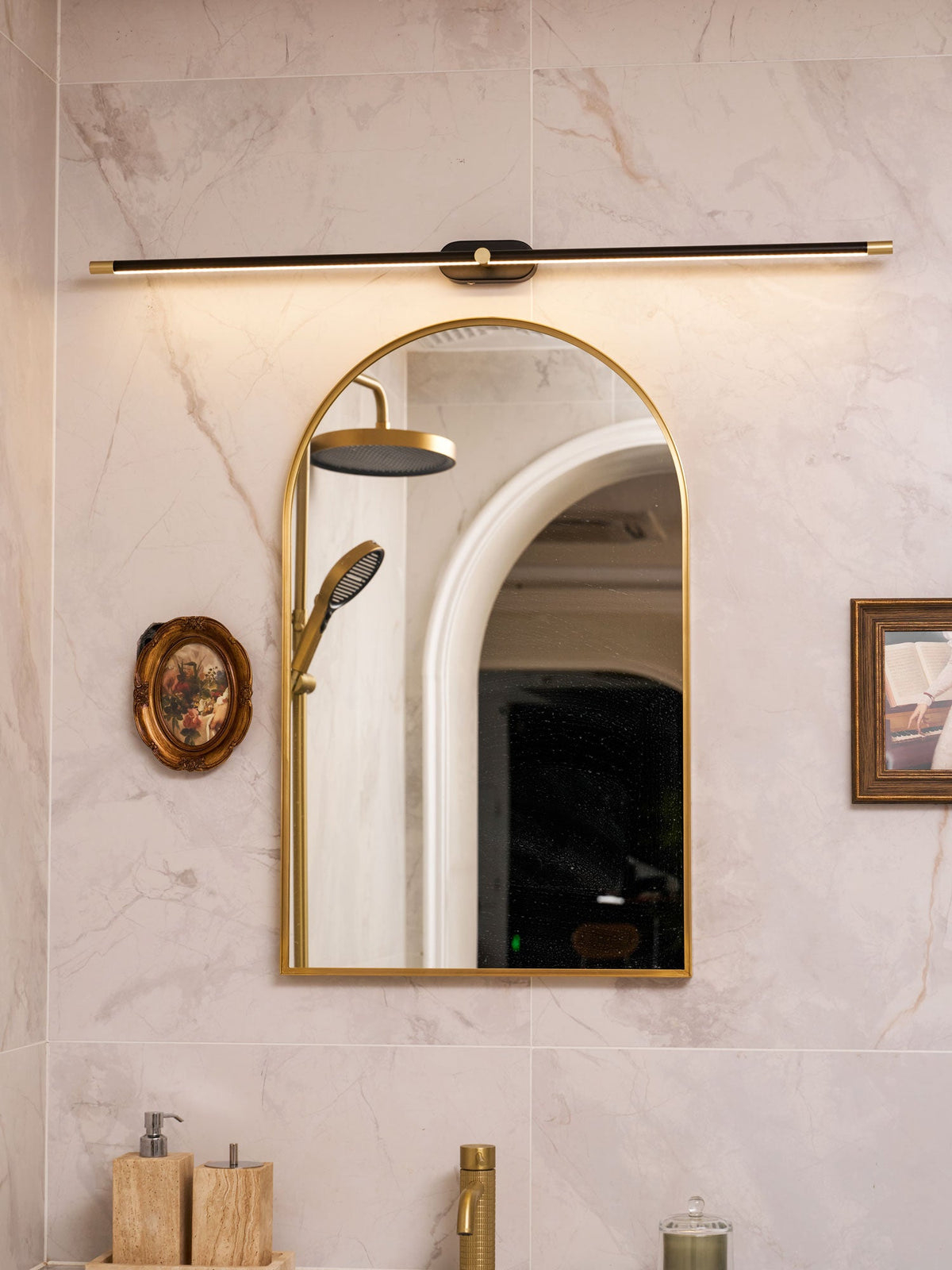 Cordless Rechargeable Picture Light, Linear LED Wall Lamp
