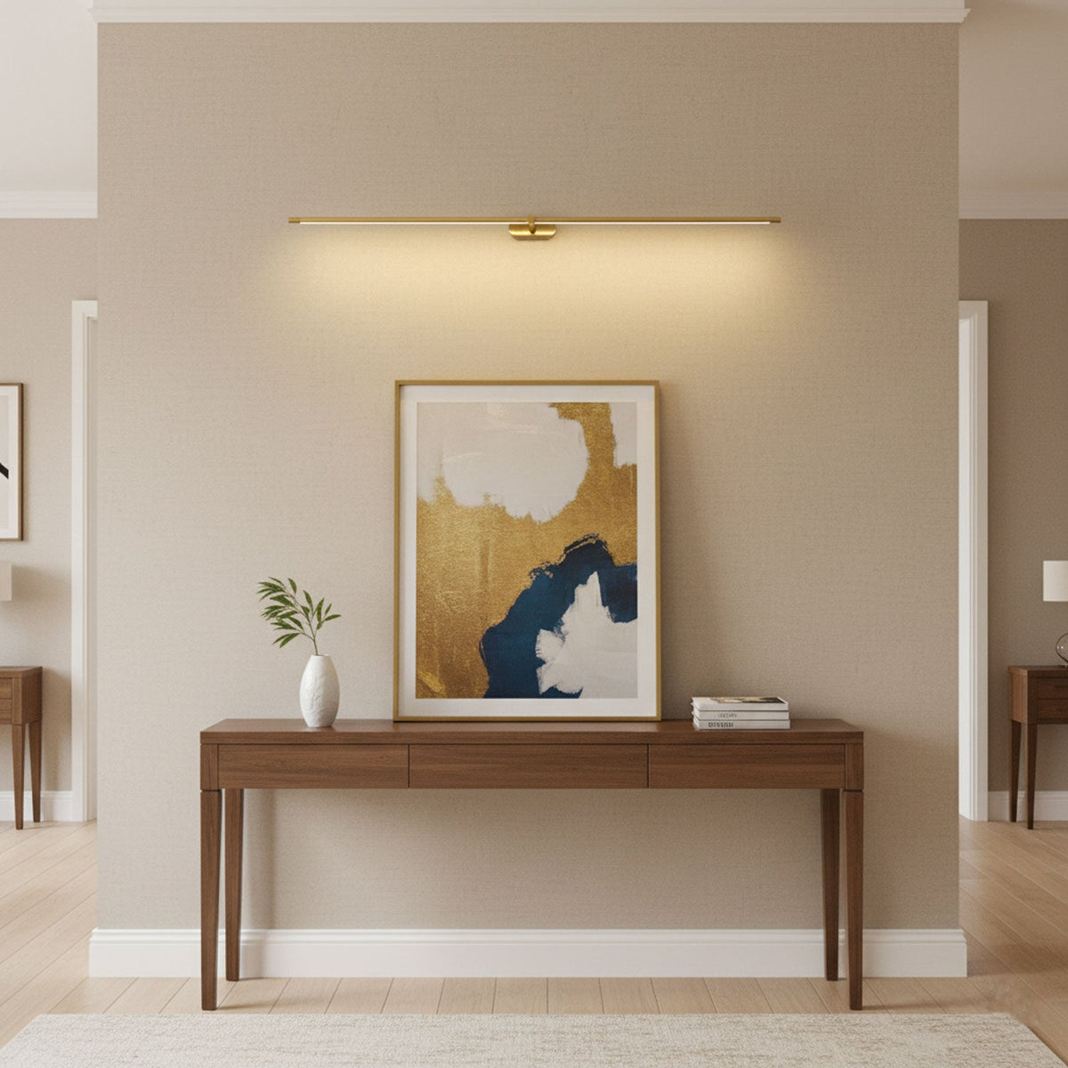 Cordless Rechargeable Picture Light, Linear LED Wall Lamp