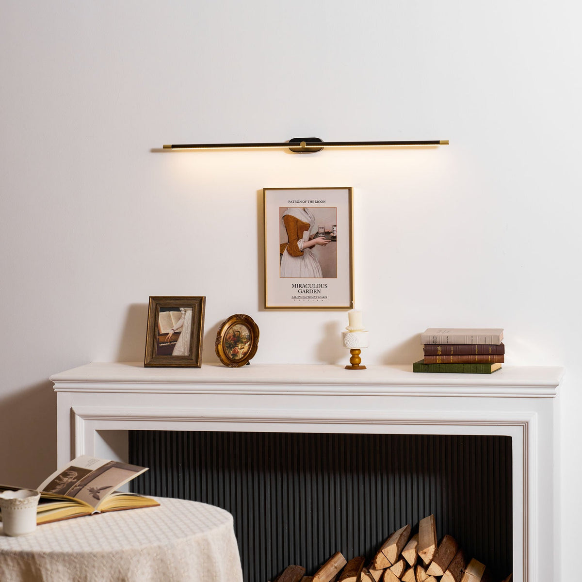 Cordless Rechargeable Picture Light, Linear LED Wall Lamp