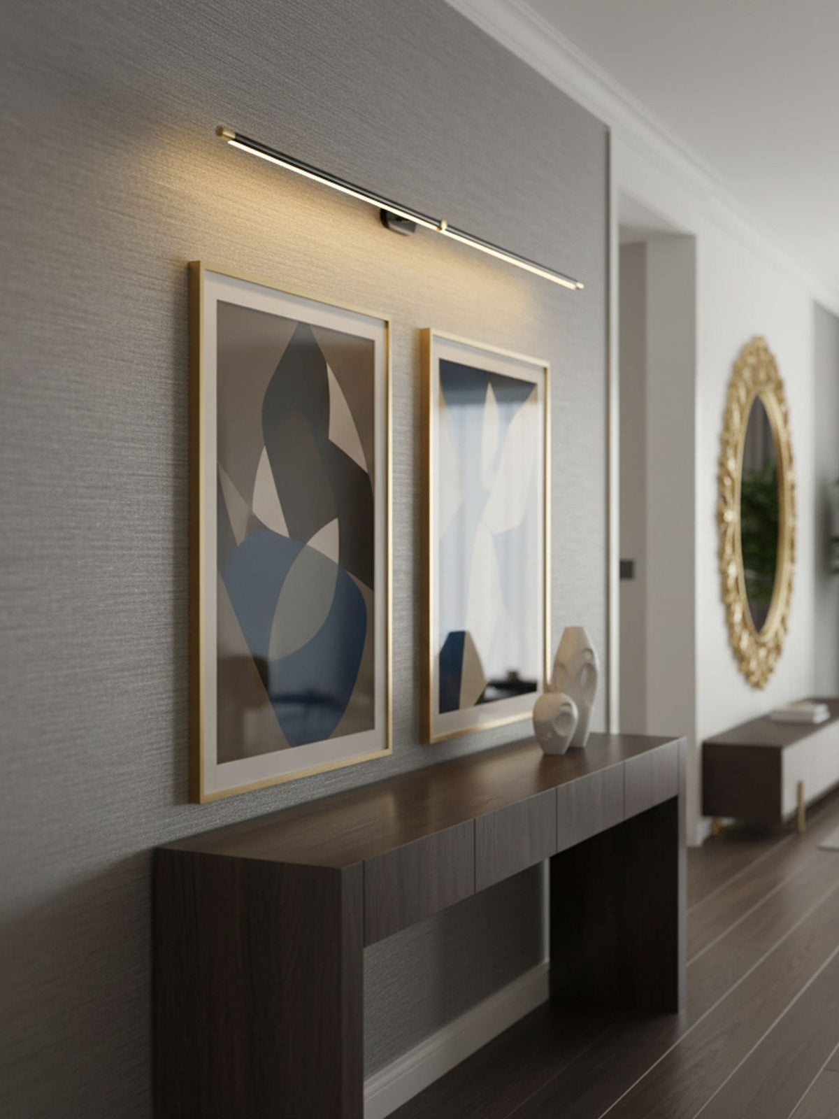 Hardwired Linear LED Vanity Light, Bathroom Mirror Sconce