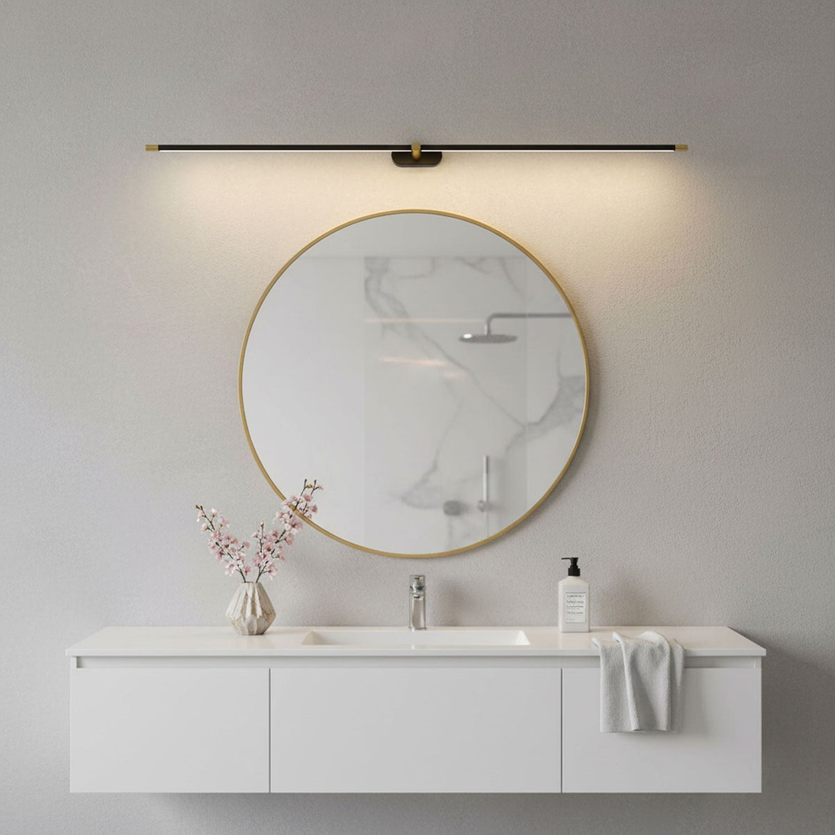Hardwired Linear LED Vanity Light, Bathroom Mirror Sconce