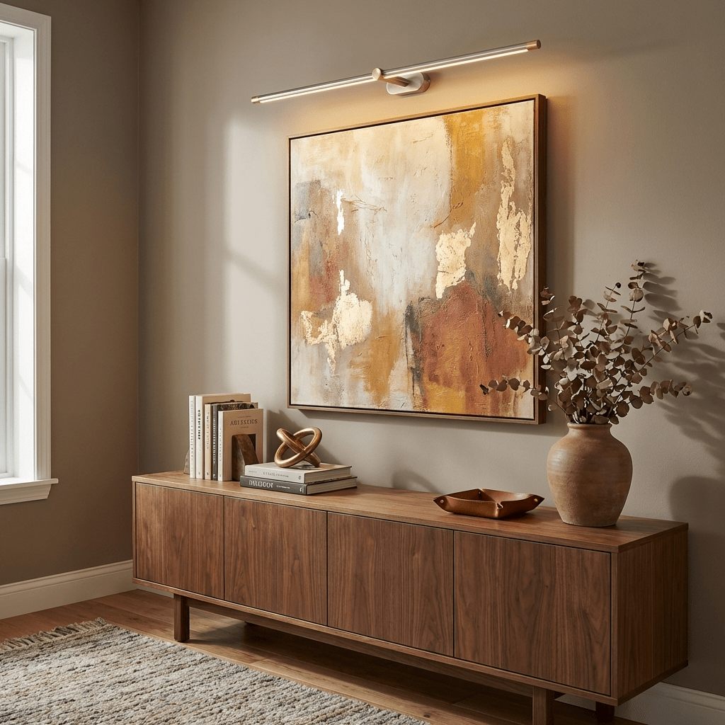 Cordless Rechargeable Picture Light, Linear LED Wall Lamp