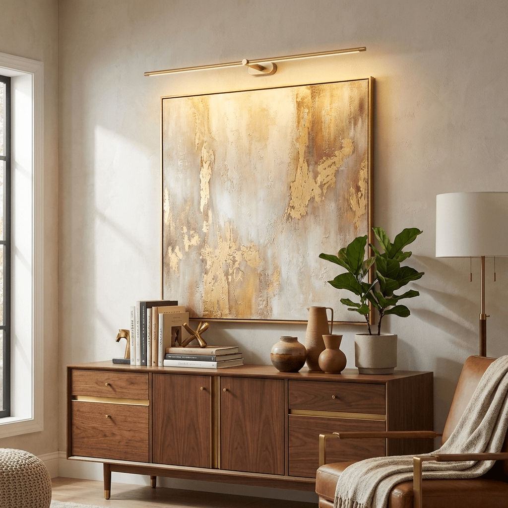 Cordless Rechargeable Picture Light, Linear LED Wall Lamp