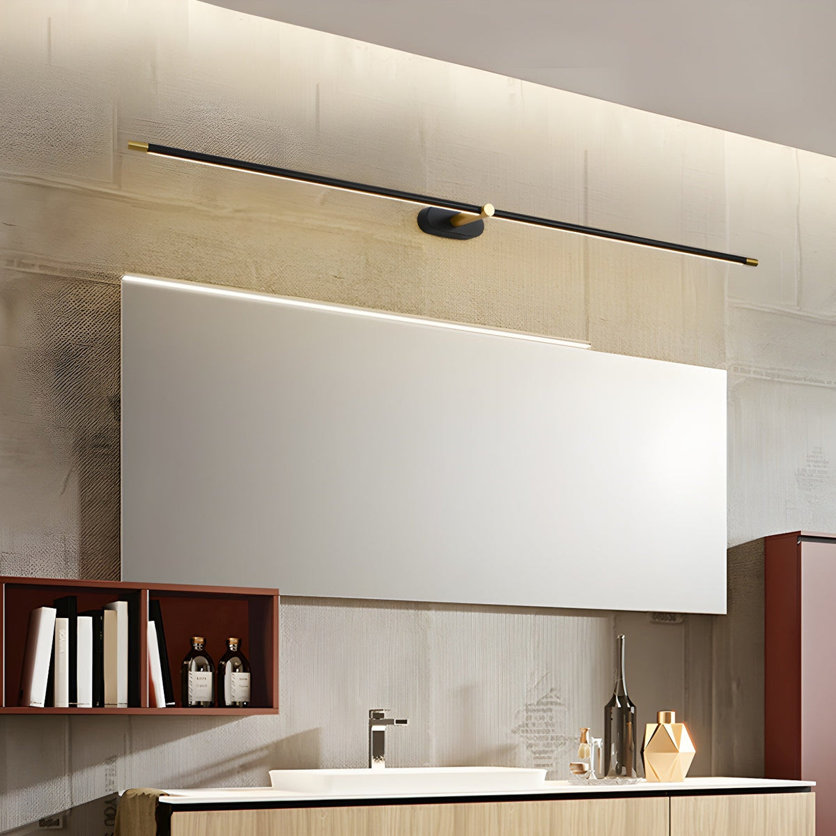 Cordless Rechargeable Picture Light, Linear LED Wall Lamp