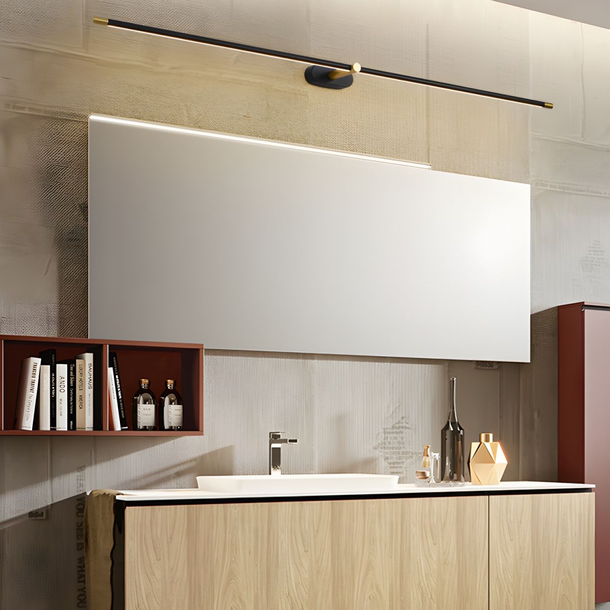 Cordless Rechargeable Picture Light, Linear LED Wall Lamp