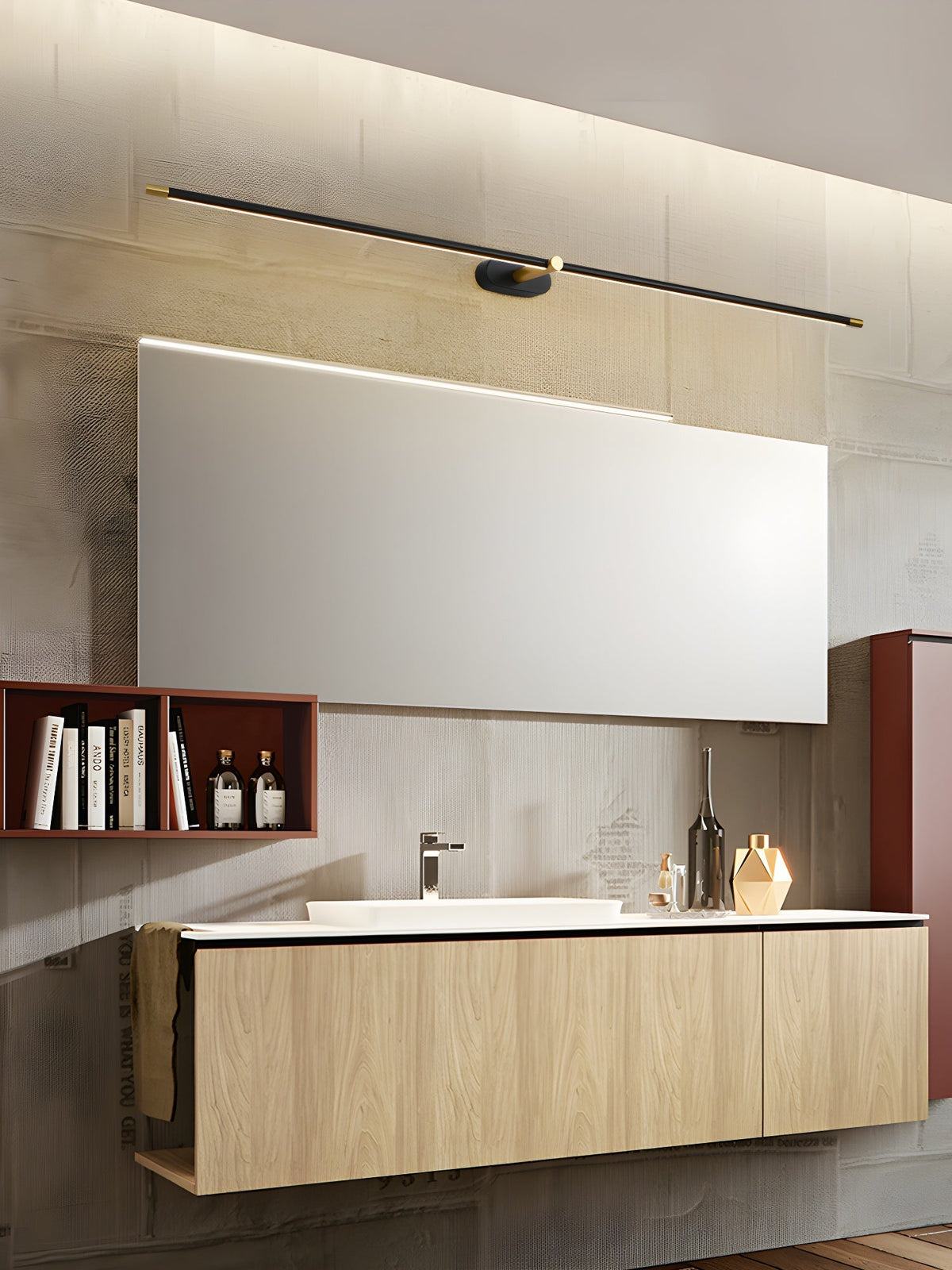 Cordless Rechargeable Picture Light, Linear LED Wall Lamp