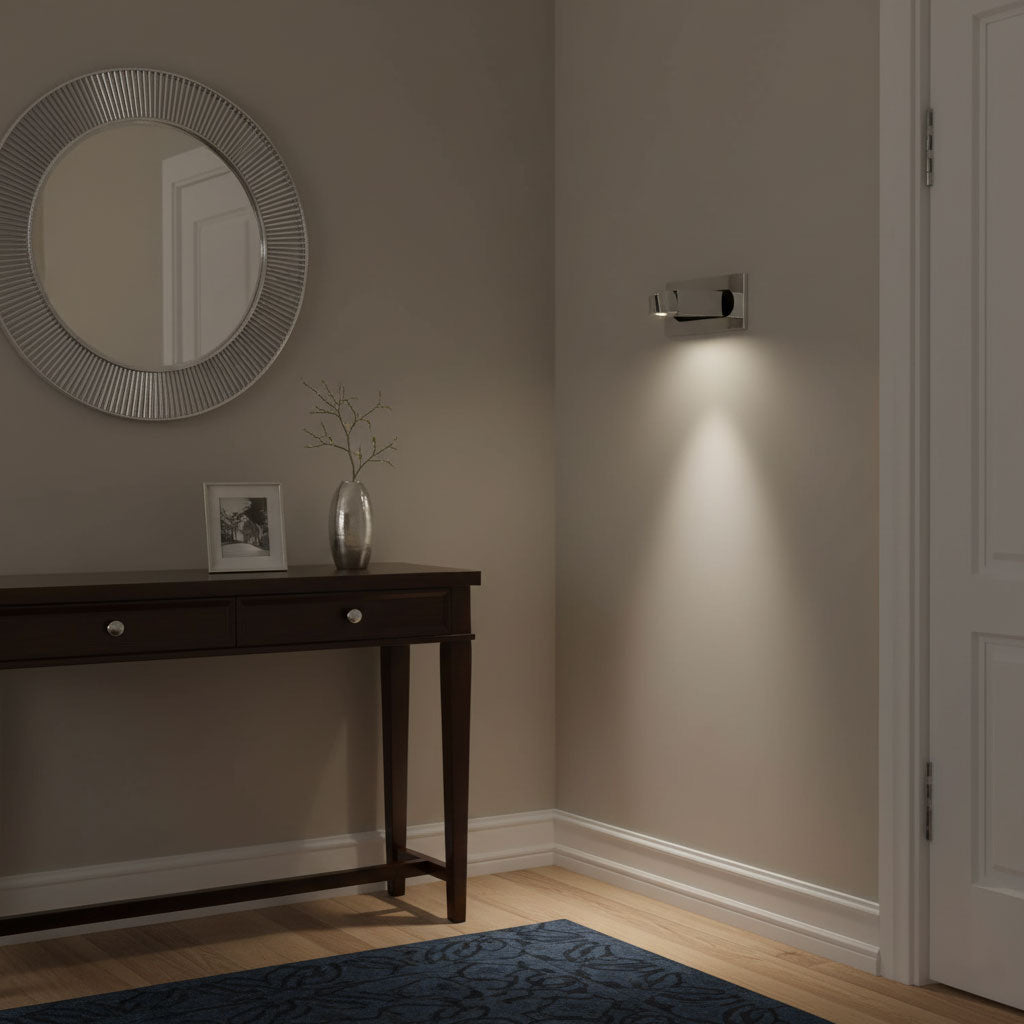 Bedside Reading Light, Pop-Out LED Wall Lamp, Hidden Switch