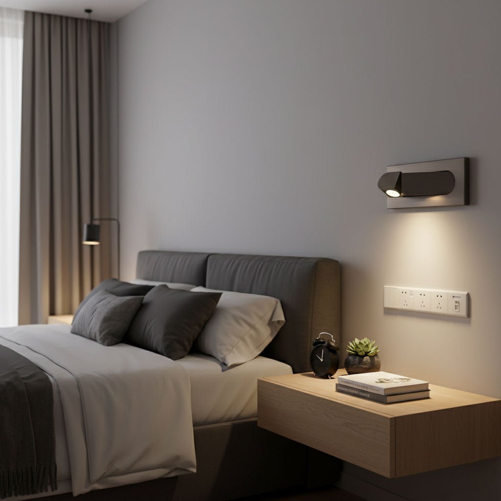 Bedside Reading Light, Pop-Out LED Wall Lamp, Hidden Switch