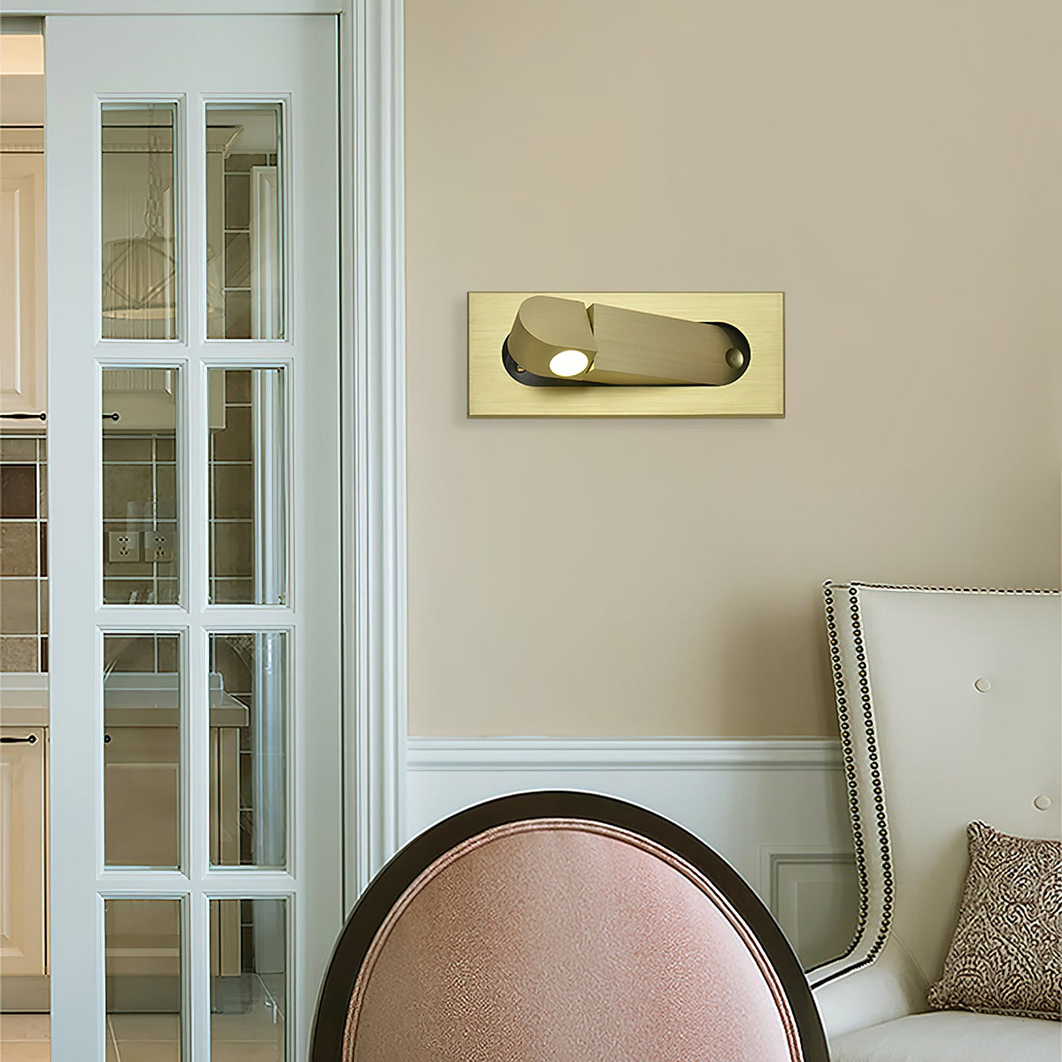 Bedside Reading Light, Pop-Out LED Wall Lamp, Hidden Switch