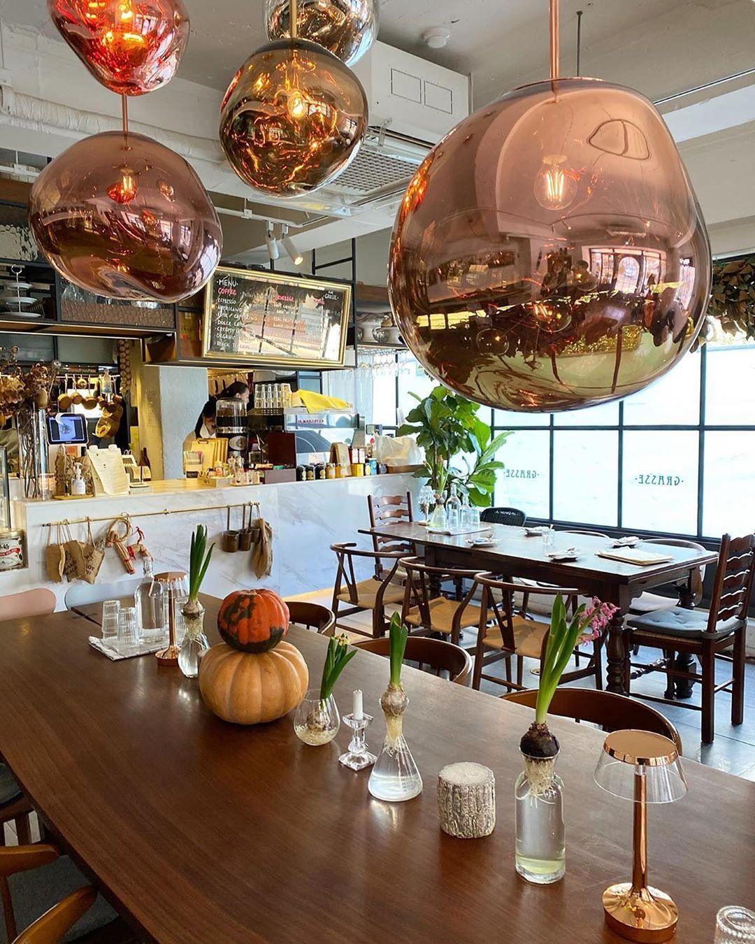 Molten Pendant Light, Mirror Effect Metallic Hanging Lamp