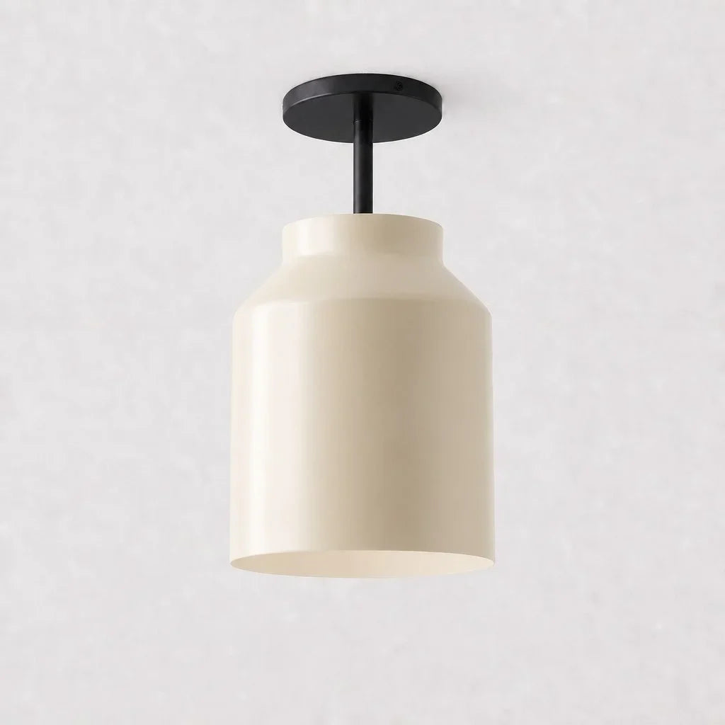 Nordic Flush Mount Ceiling Light, Metal or Glass Dome Shade