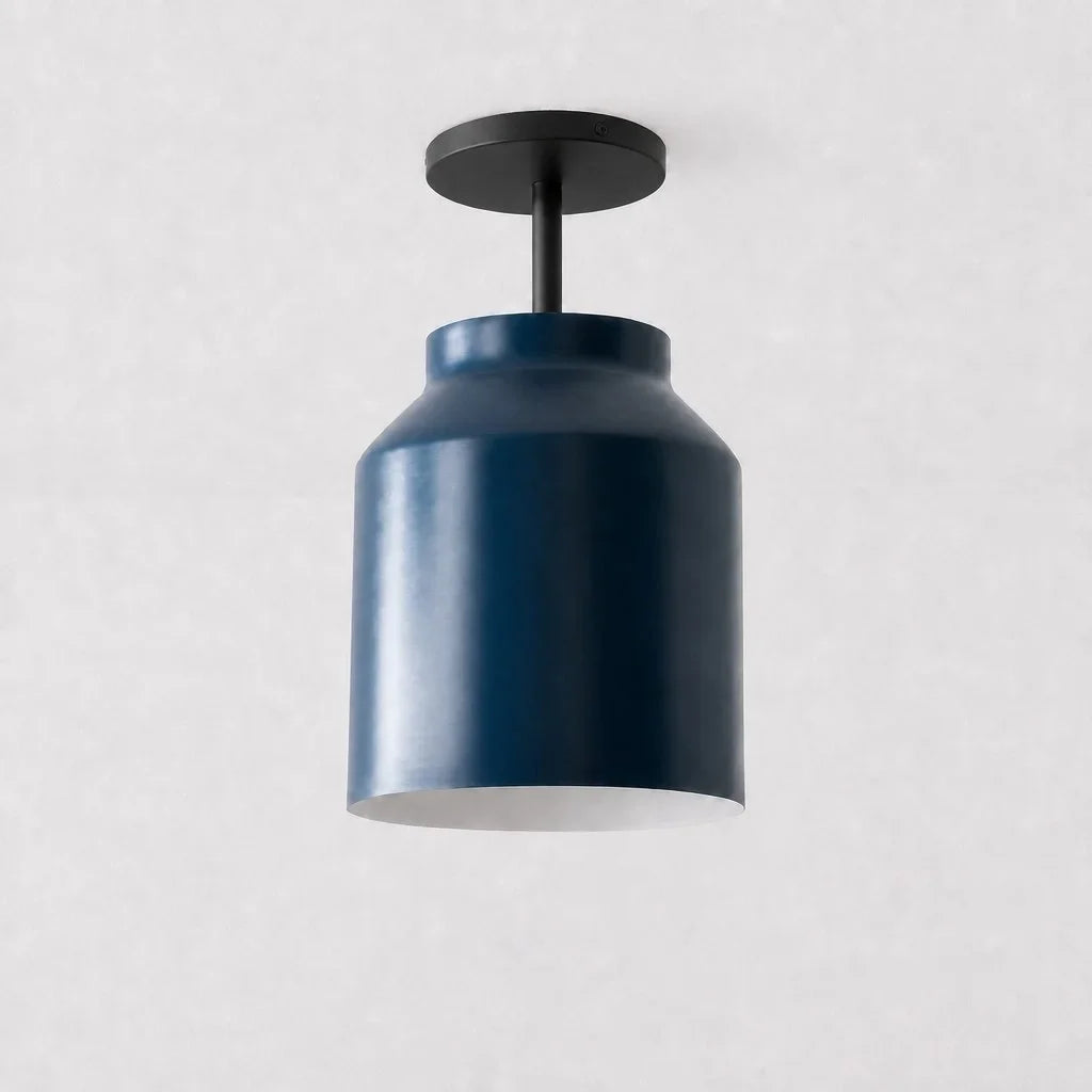 Nordic Flush Mount Ceiling Light, Metal or Glass Dome Shade
