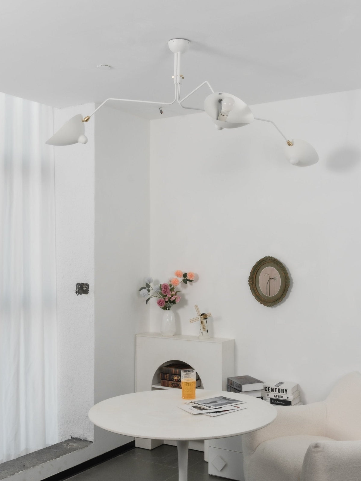 Mid Century Multi-Arm Chandelier, Linear Dining Room Light
