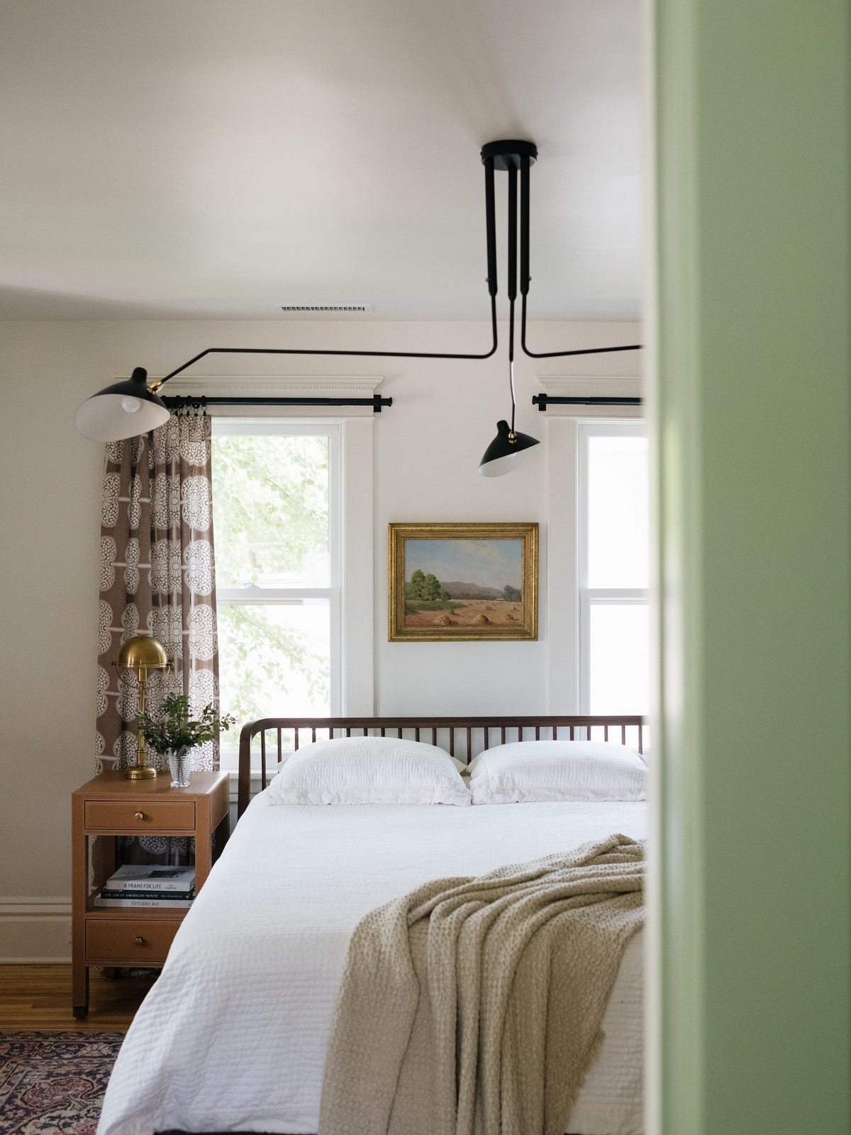 Mid Century Multi-Arm Chandelier, Linear Dining Room Light