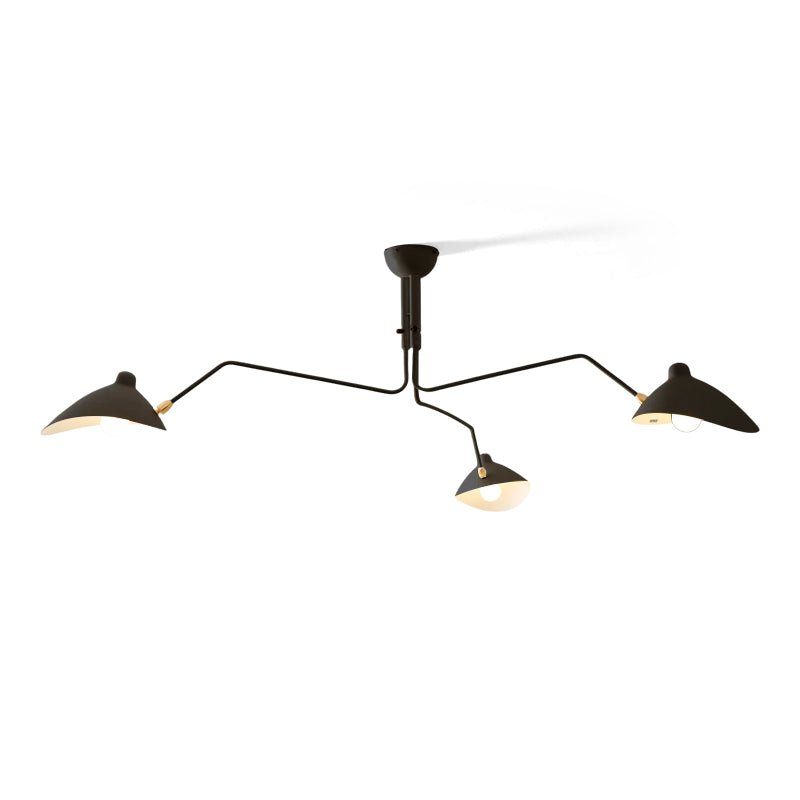 Mid Century Multi-Arm Chandelier, Linear Dining Room Light