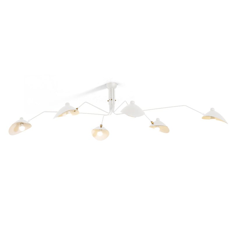 Mid Century Multi-Arm Chandelier, Linear Dining Room Light