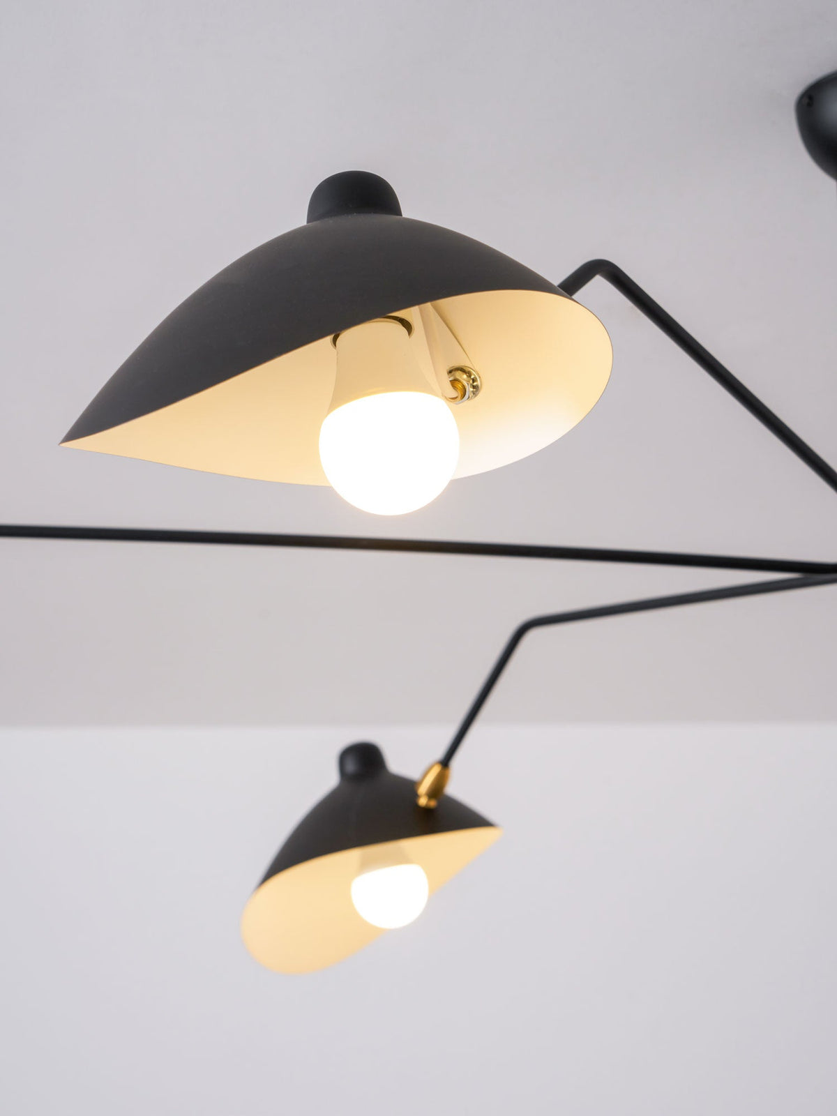 Mid Century Multi-Arm Chandelier, Linear Dining Room Light