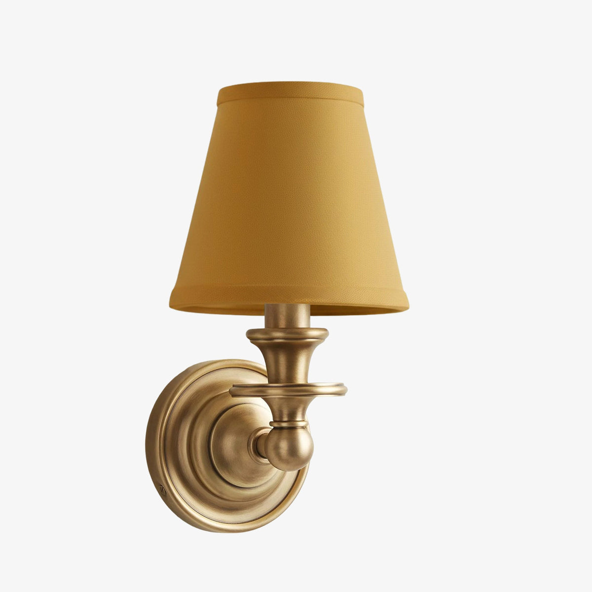 Linen Drum Shade Wall Sconce, Farmhouse Bedroom Wall Lamp