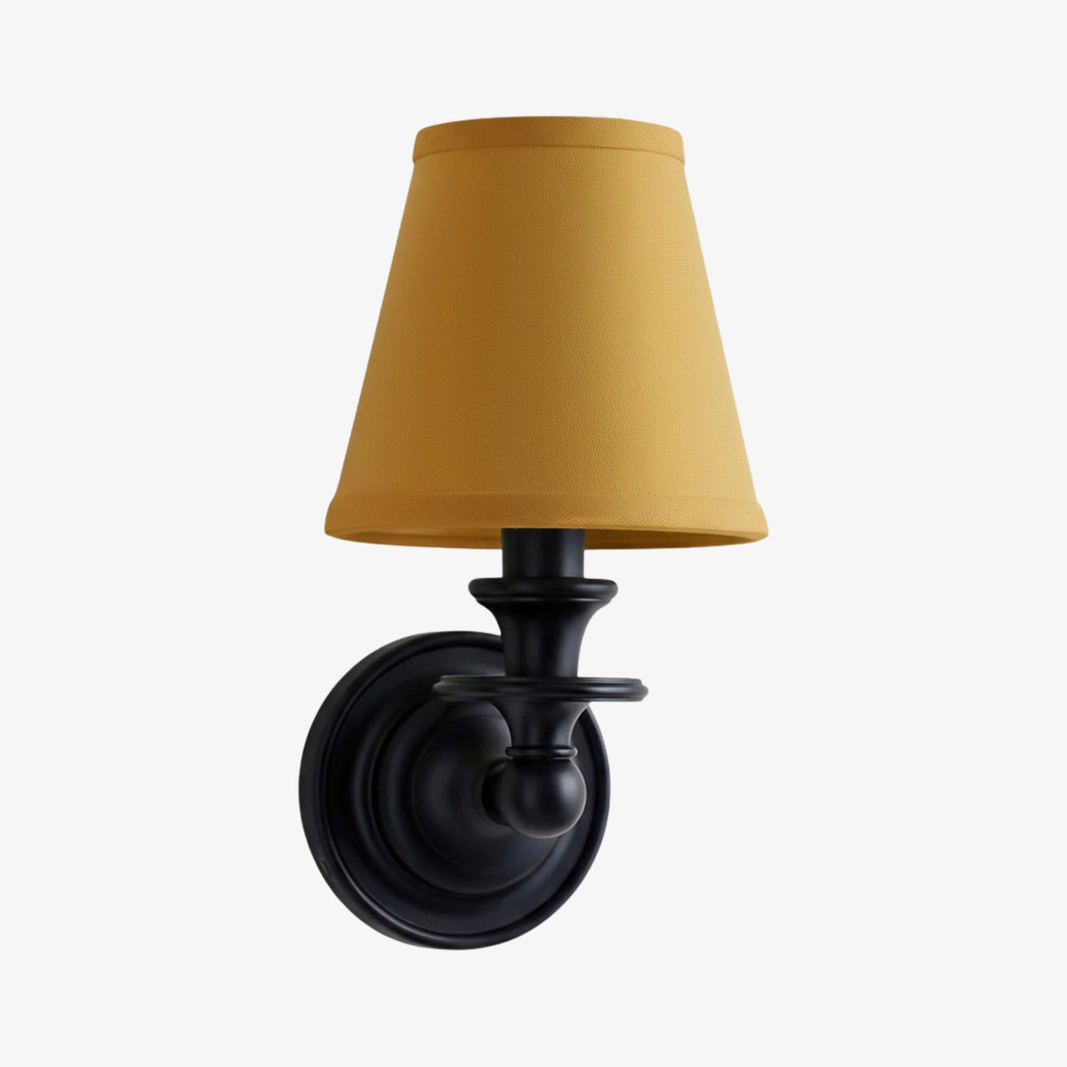 Linen Drum Shade Wall Sconce, Farmhouse Bedroom Wall Lamp