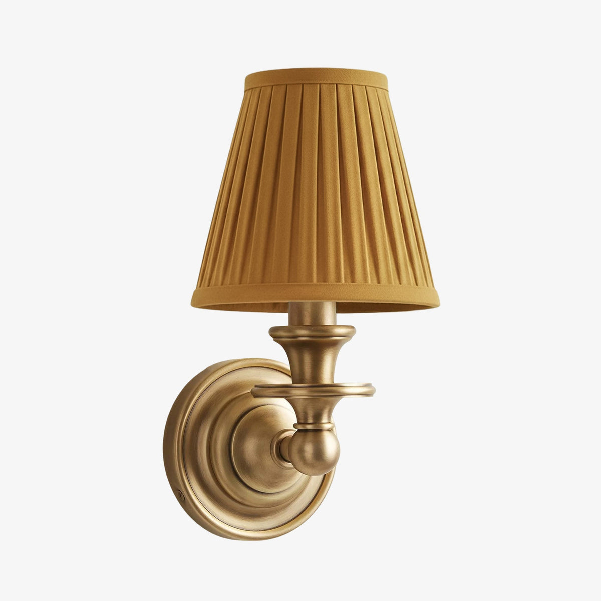 Linen Drum Shade Wall Sconce, Farmhouse Bedroom Wall Lamp