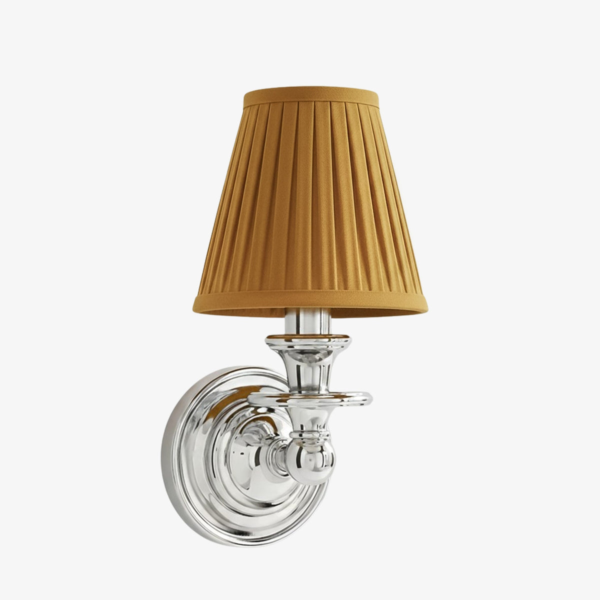 Linen Drum Shade Wall Sconce, Farmhouse Bedroom Wall Lamp