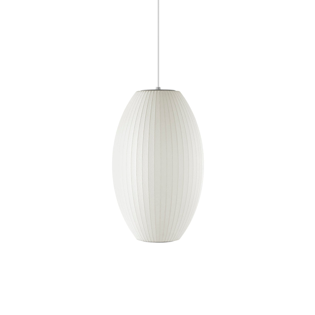 Silk Bubble Pendant Light, Mid Century Bubble Lamp Shade
