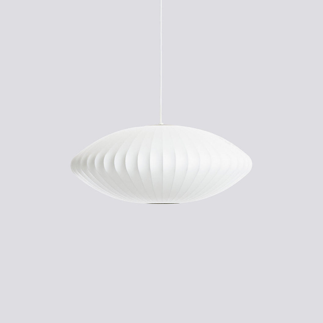 Silk Bubble Pendant Light, Mid Century Bubble Lamp Shade