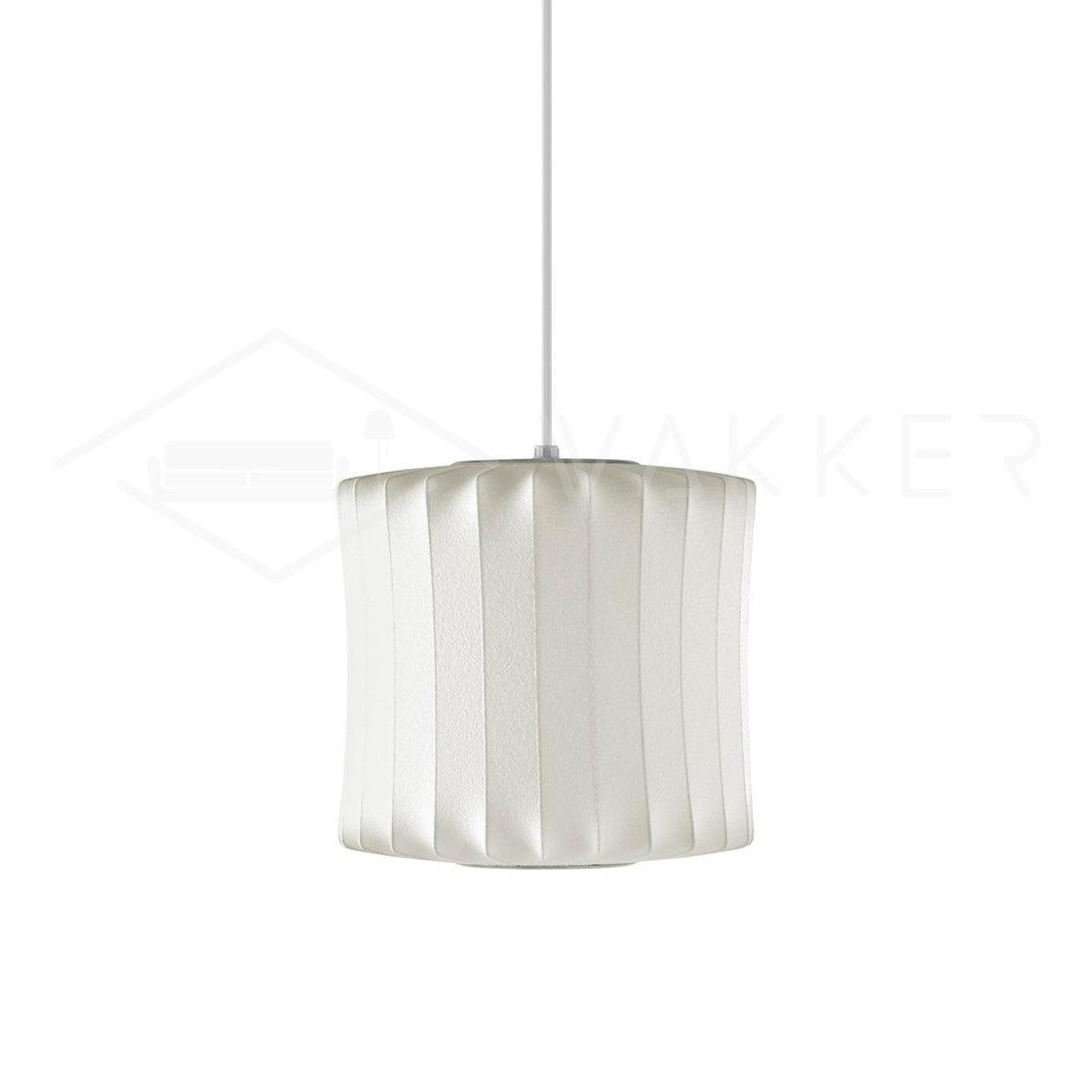 Silk Bubble Pendant Light, Mid Century Bubble Lamp Shade