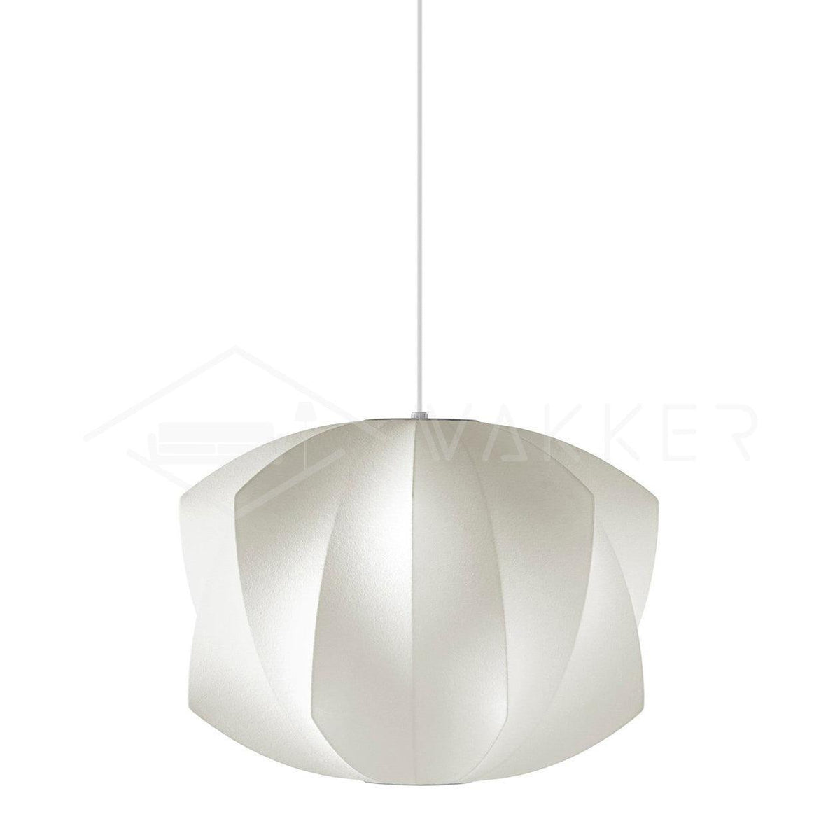 Silk Bubble Pendant Light, Mid Century Bubble Lamp Shade