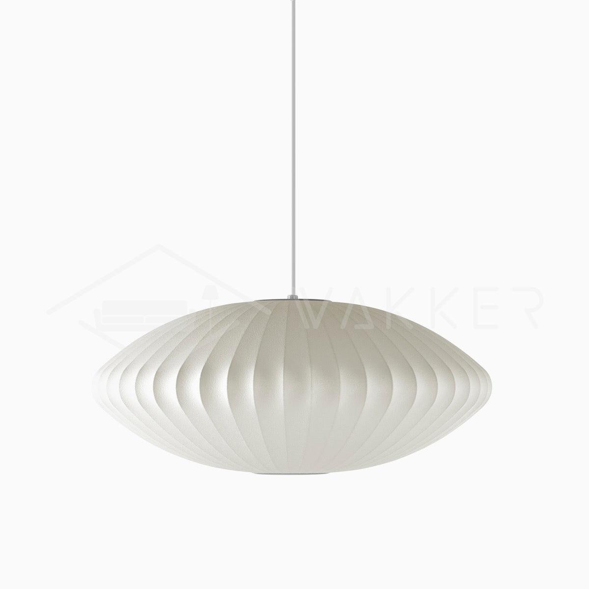 Silk Bubble Pendant Light, Mid Century Bubble Lamp Shade