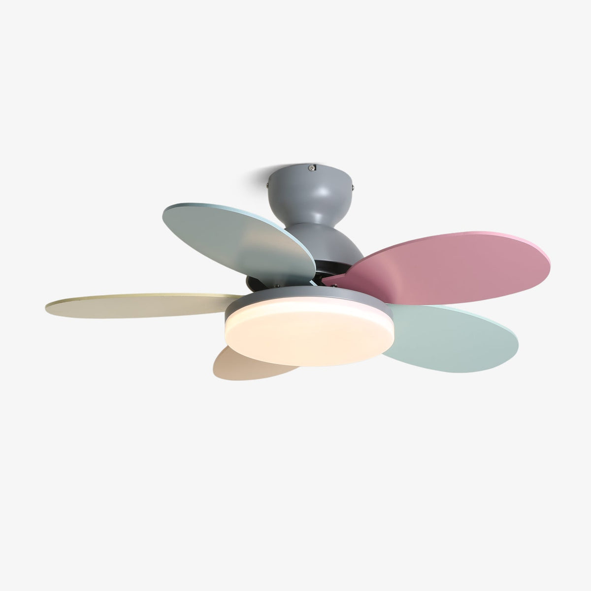Flower Petal Ceiling Fan with Light, 6-Speed Remote Fan