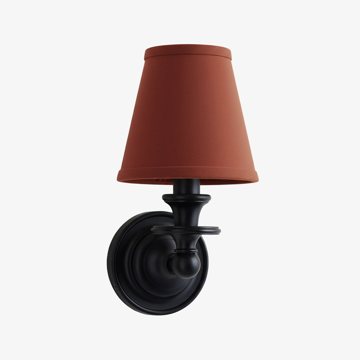 Linen Drum Shade Wall Sconce, Farmhouse Bedroom Wall Lamp