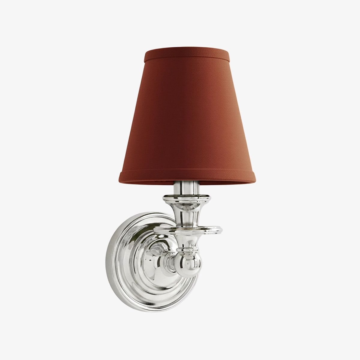 Linen Drum Shade Wall Sconce, Farmhouse Bedroom Wall Lamp