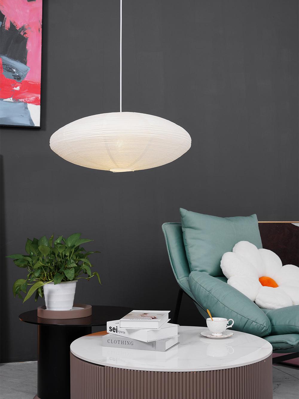 Washi Paper Lantern Pendant Light, Japandi Ceiling Lamp