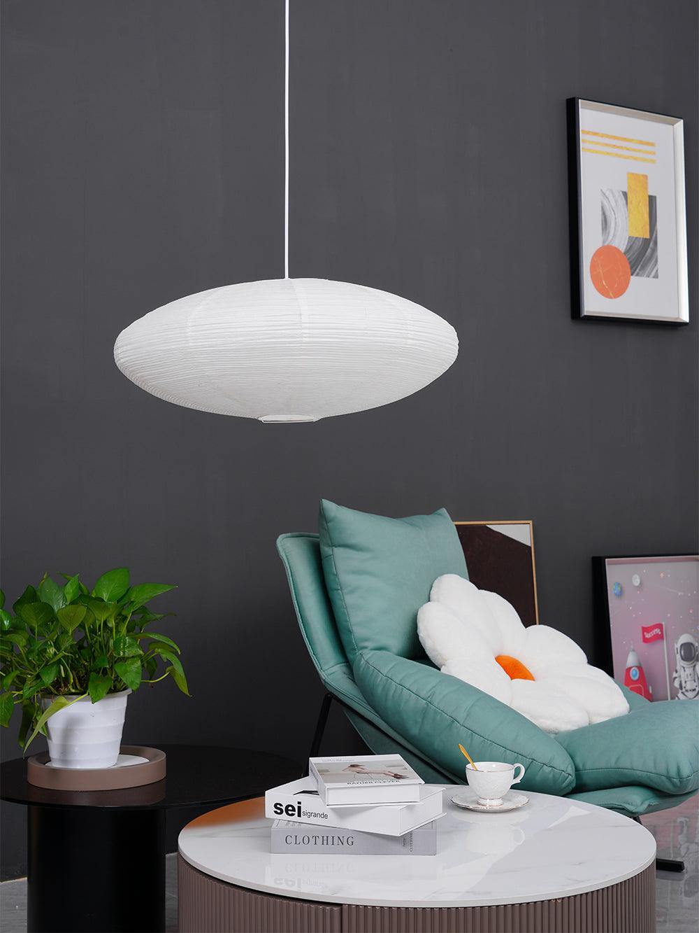 Washi Paper Lantern Pendant Light, Japandi Ceiling Lamp