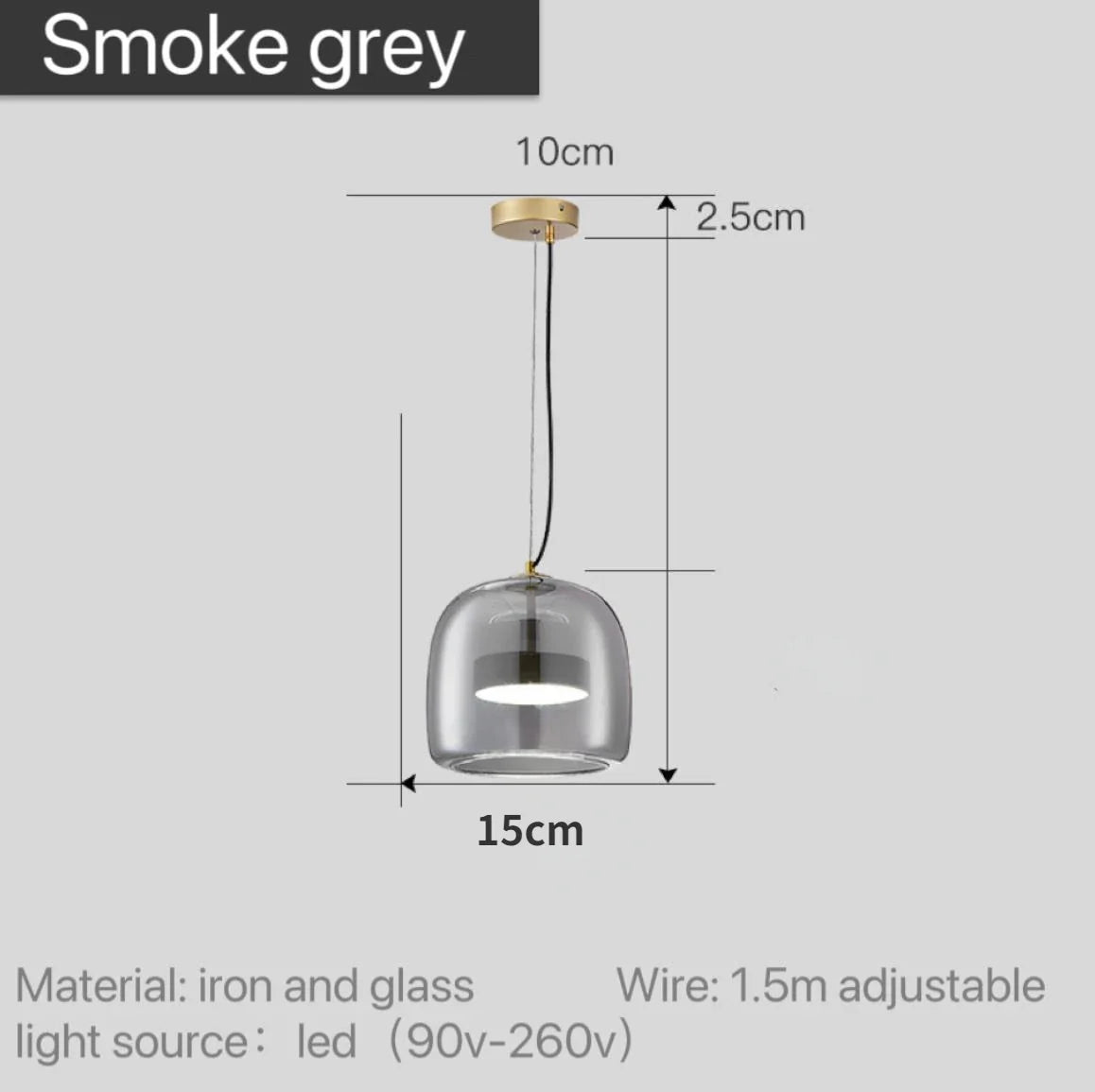 Amber Glass Pendant Light, Kitchen Island Mini Pendant Set