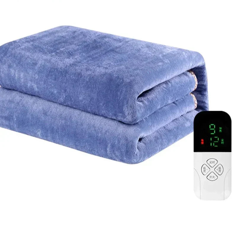 Electric Heated Blanket, Thermostat Control, 5 Sizes